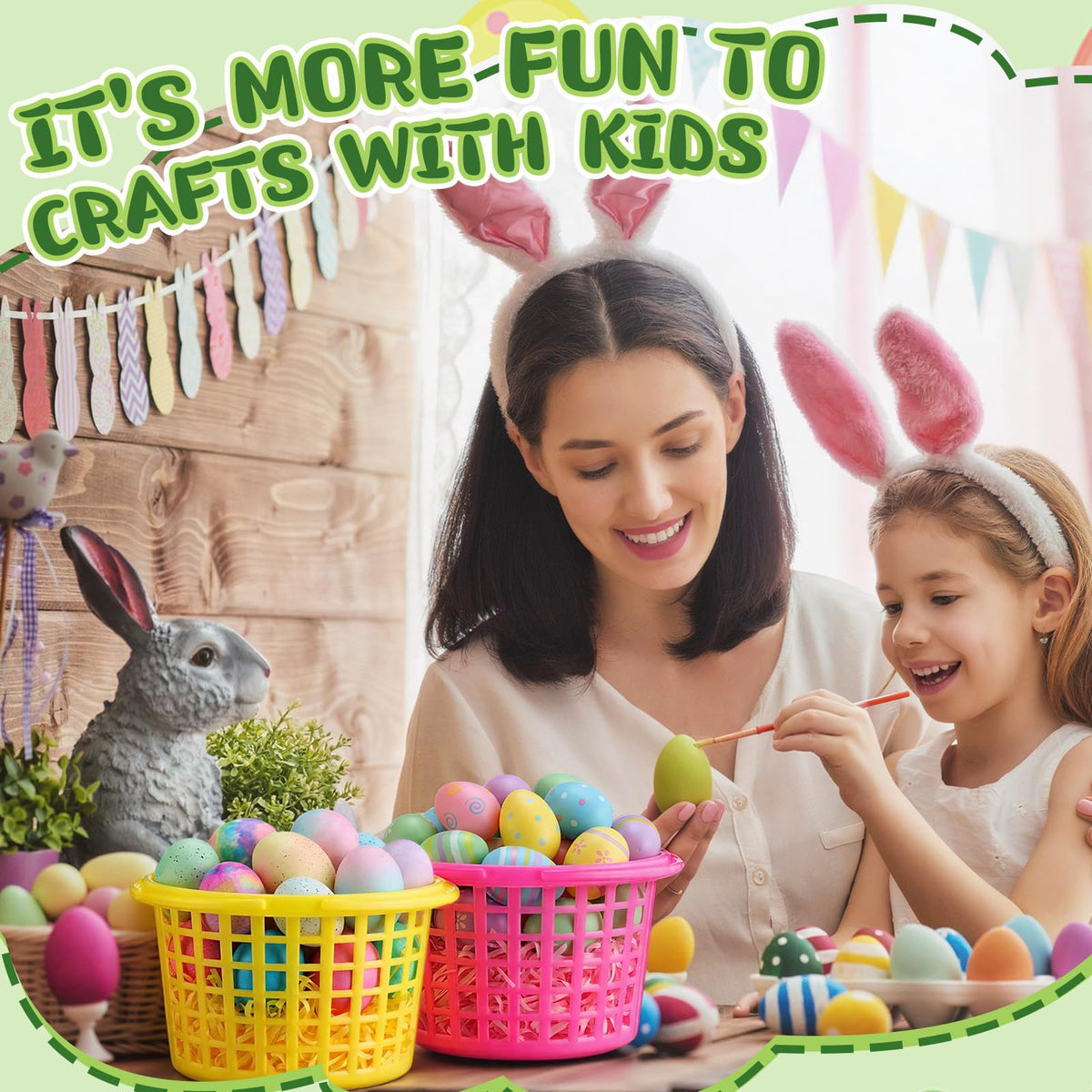 Wenqik Easter grass multi color pack to fill baskets and brighten setups