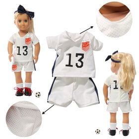 Wenzhuo 18-inch doll basketball set, complete attire for ready-to-play moments.