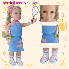 Wenzhuo tennis outfit with racket for imaginative matches.