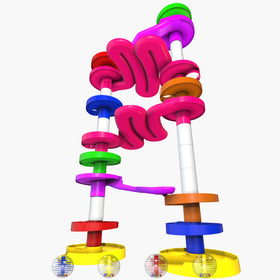 WEofferwhatYOUwant ball drop bridges and ramps connecting towers for dynamic play