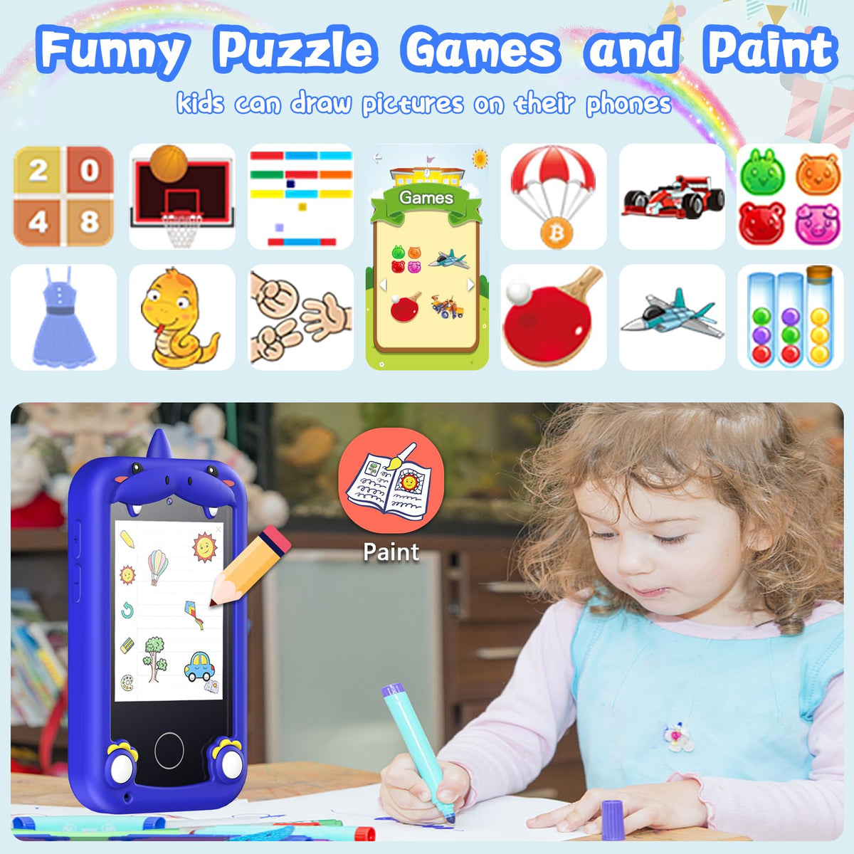 WEOLULI Kids Phone alphabet lessons and stories for early literacy