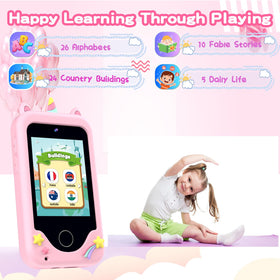 WEOLULI Kids Smart Phone drawing feature enables digital art on the toy screen.