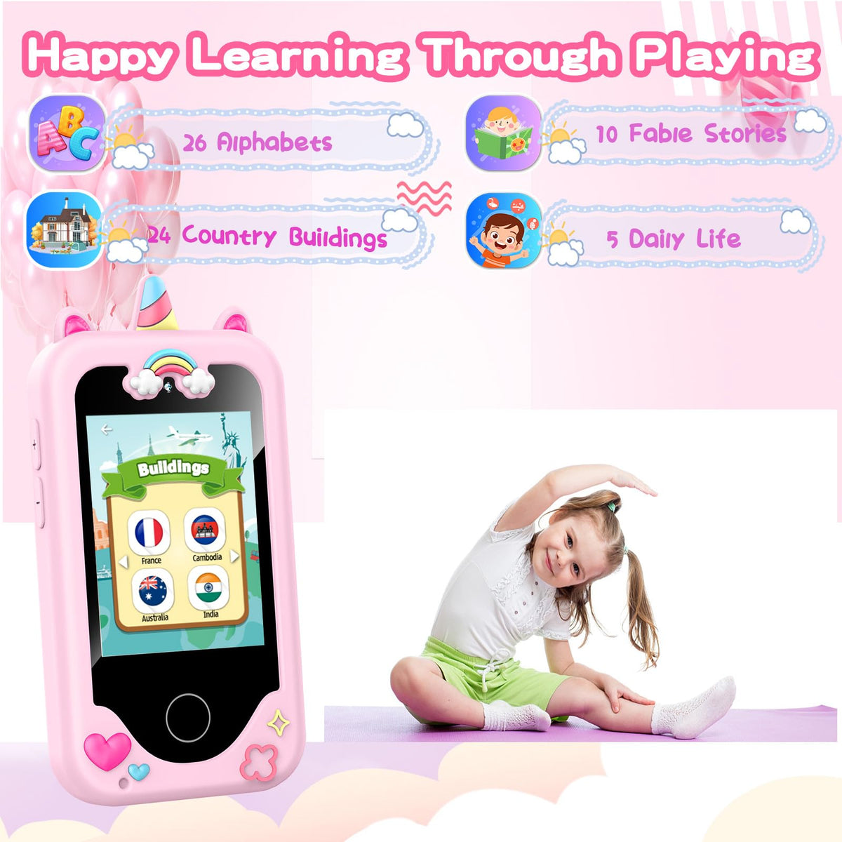 WEOLULI smart phone MP3 player for kid-friendly music.