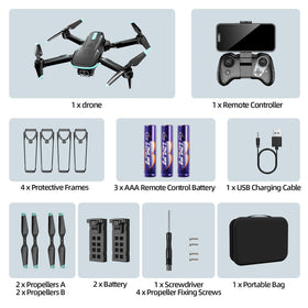 WEPETCO drone accessories including guards and spare blades for ready-to-fly setup