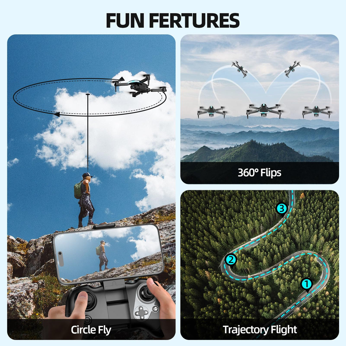 WEPETCO lightweight 110g drone; no FAA registration required