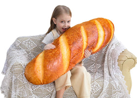 Wepop 40-in-3D bread shape pillow for cozy back support