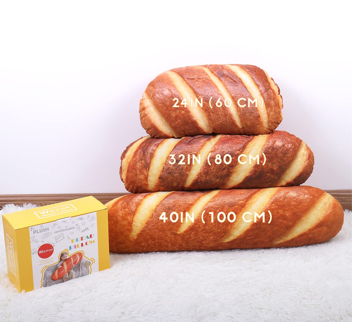Wepop gift-ready bread decor plush for playful home accents