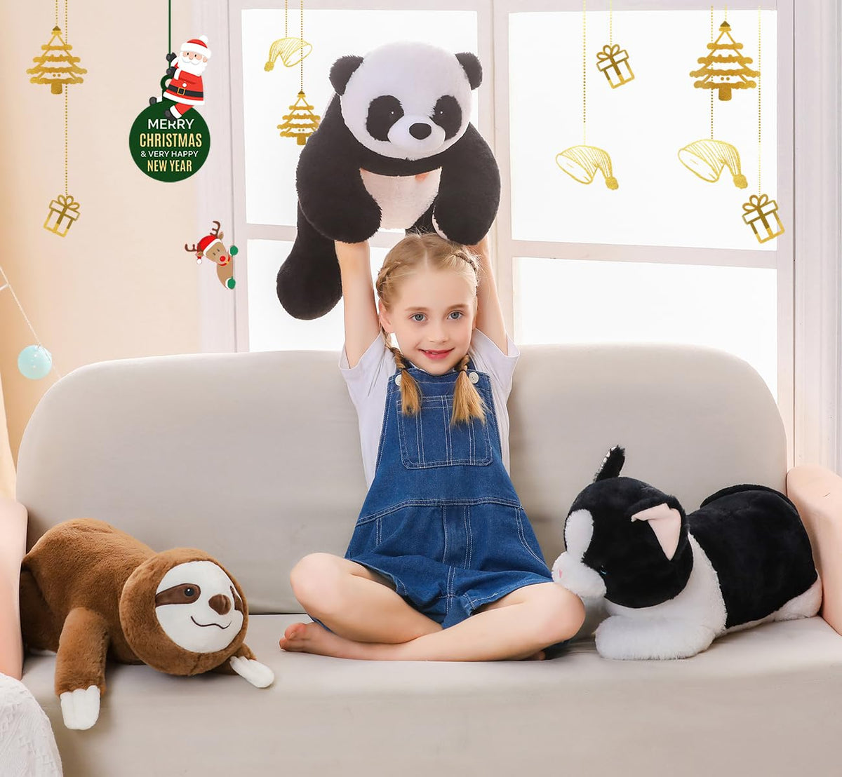 Wepop panda nursery decor plush adds soft color and charm