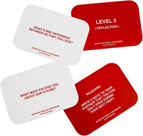 WE'RE NOT REALLY STRANGERS game-play demo showing Level 2 questions.