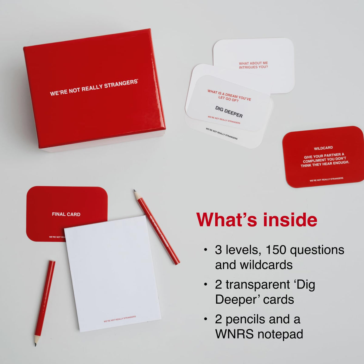 WE'RE NOT REALLY STRANGERS reflection cards highlight what you’ve learned about others