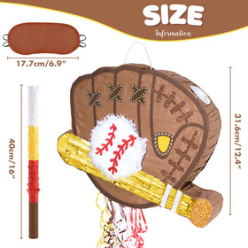 WERNNSAI baseball pinata hanging loop ready for display