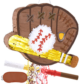 WERNNSAI baseball pinata mitt detail for authentic party decor