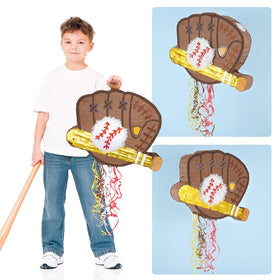 WERNNSAI baseball pinata size shot shows generous space for treats