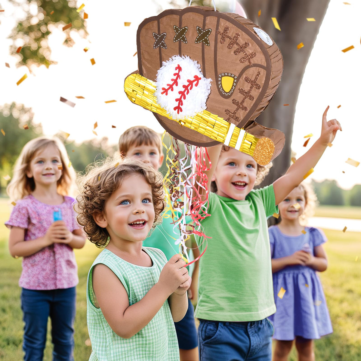 WERNNSAI baseball pinata thick corrugated material endures playful hits