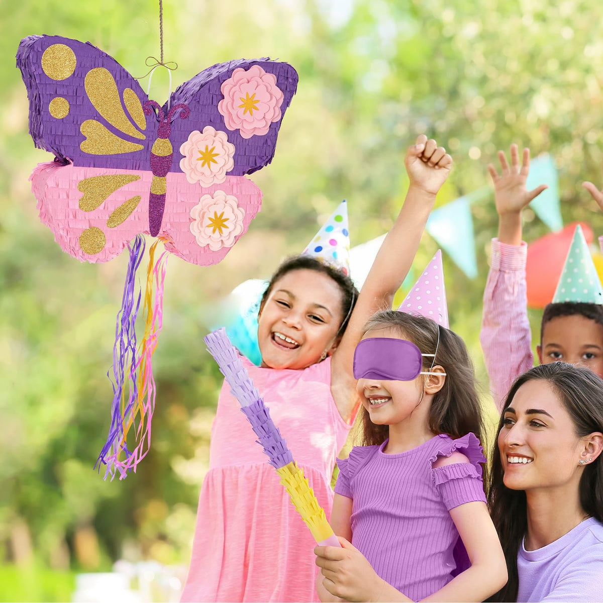 WERNNSAI butterfly pinata corrugated paper construction lasts through party hits