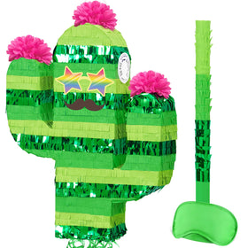 WERNNSAI Cinco de Mayo cactus pinata ready for candy and prizes.