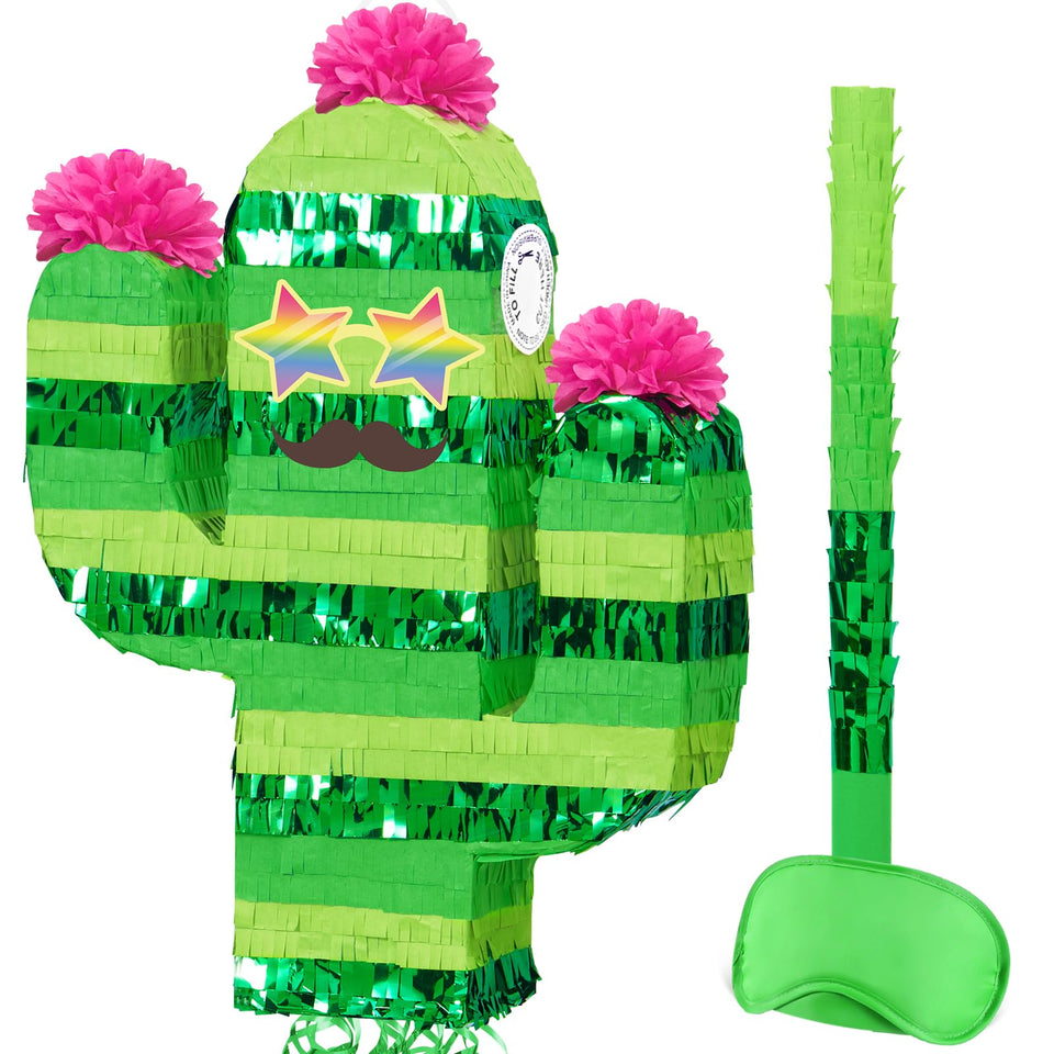 WERNNSAI Cinco de Mayo cactus pinata ready for candy and prizes.