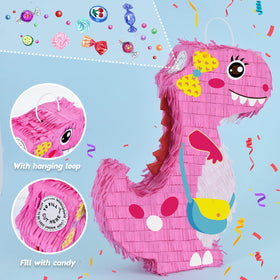 Pinata measures 16 by 12 by 3 inches for candy and toy rewards
