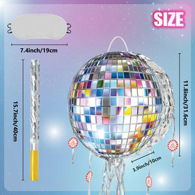 WERNNSAI disco ball pinata thick corrugated paper body for durability