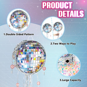 WERNNSAI disco ball pinata hanging ring for easy setup