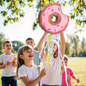 WERNNSAI donut pinata adds playful charm to donut-themed events.