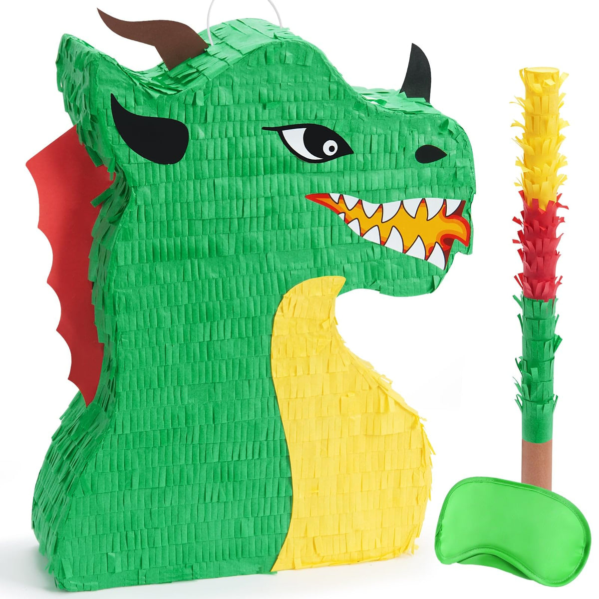 WERNNSAI dragon pinata full view ideal for a dino party centerpiece