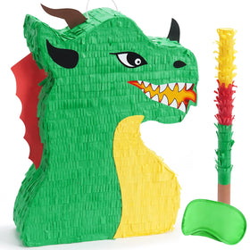 WERNNSAI dragon pinata full view ideal for a dino party centerpiece