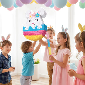 WERNNSAI Easter Bunny Piñata made with durable corrugated-paper for repeated use