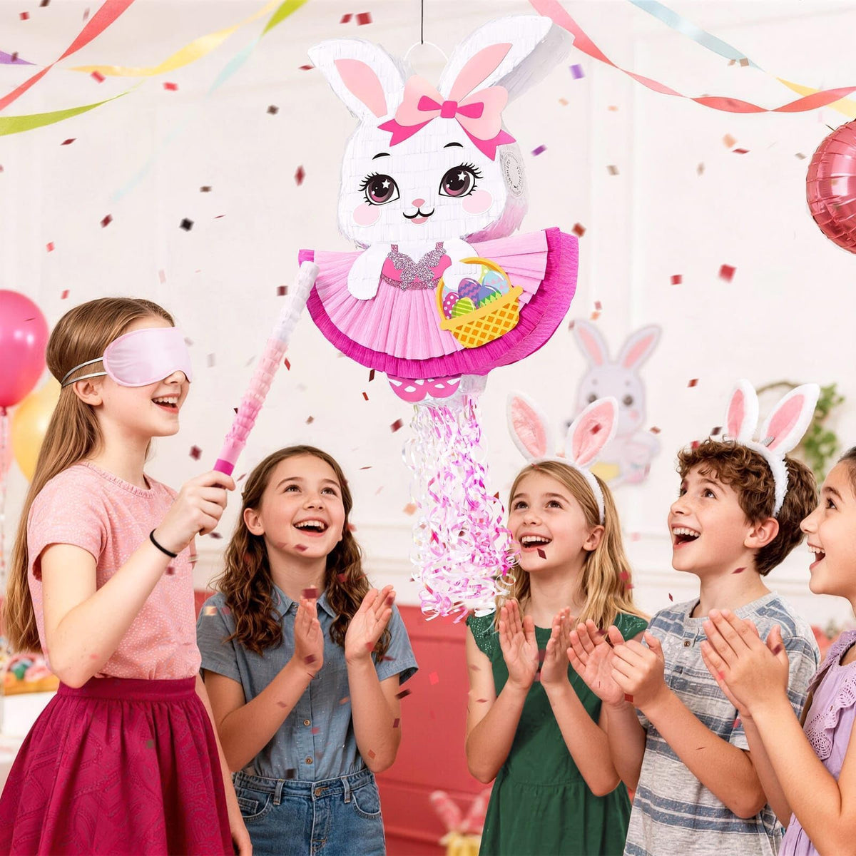 WERNNSAI Easter piñata perfect as a centerpiece and activity at parties.