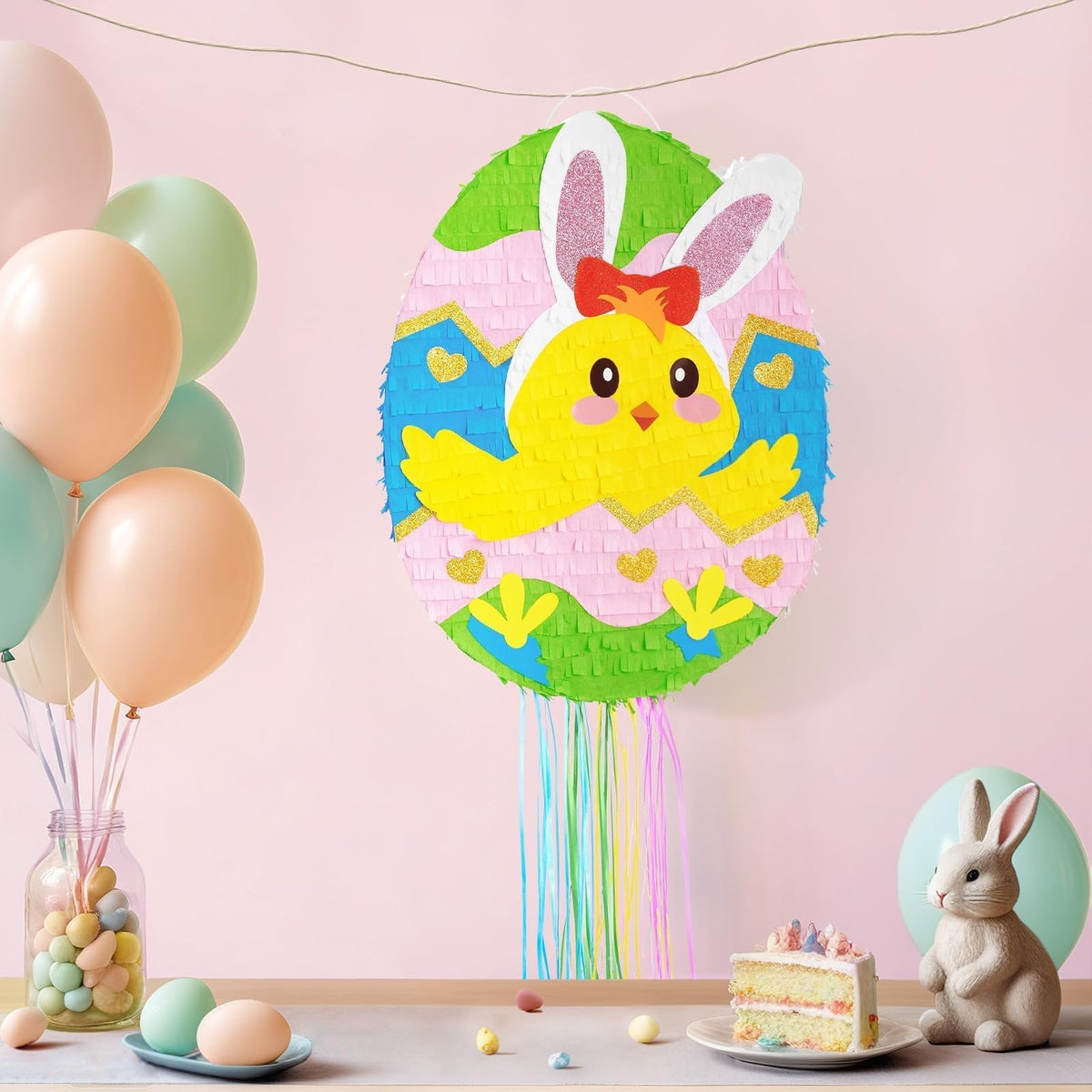 WERNNSAI Easter pinata blindfold for suspenseful party play