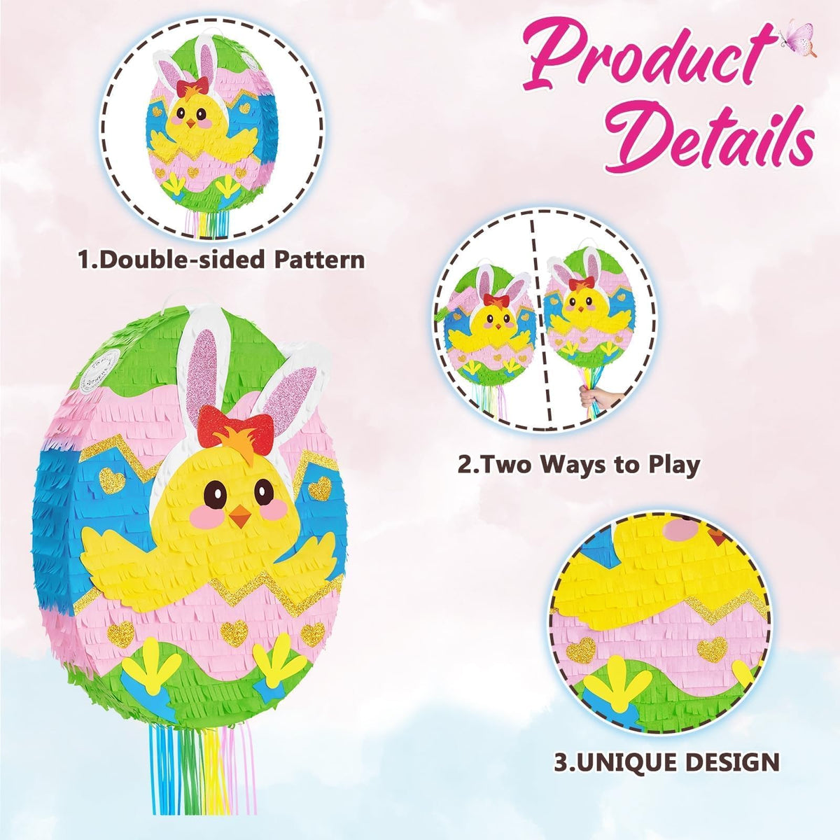 WERNNSAI Easter pinata hanging loop for easy display