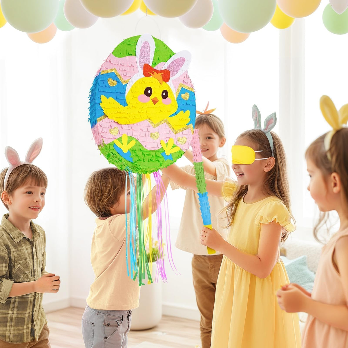 WERNNSAI Easter pinata stick ready for a lively game
