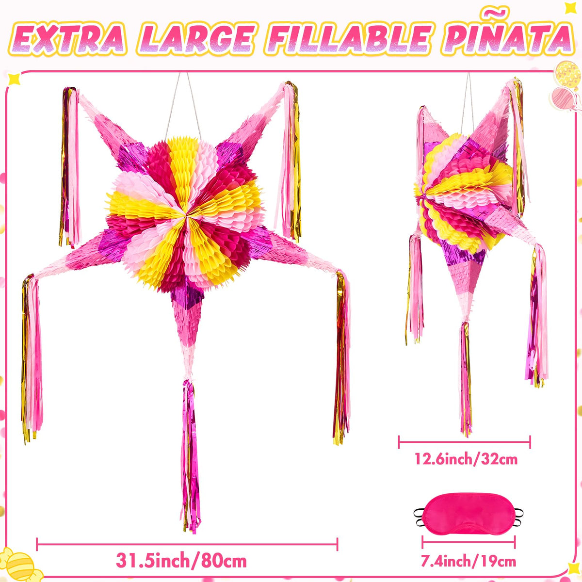 WERNNSAI pinata with easy-fill hole speeds up setup.