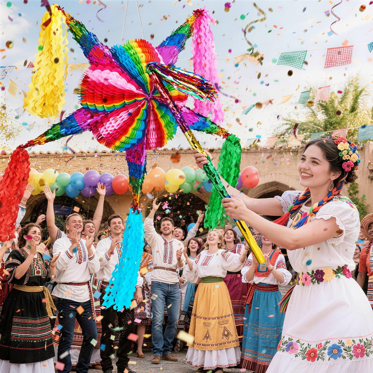 WERNNSAI fiesta-ready pinata serving as both decoration and engaging game.