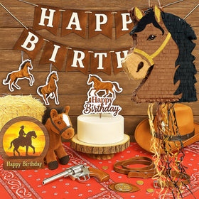 WERNNSAI horse piñata with eye mask and bat included for complete party kit