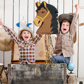 WERNNSAI horse piñata hanging loop enables easy ceiling display