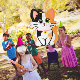 Wernnsai Kitten Piñata blindfold bat included for instant party play.