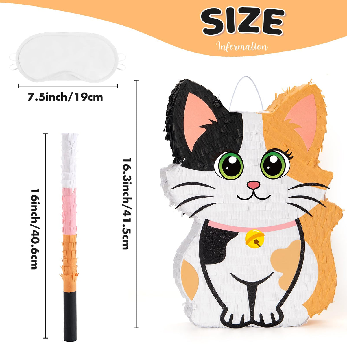 Wernnsai Kitten Piñata material-durability demonstrates thick paper for durable play.