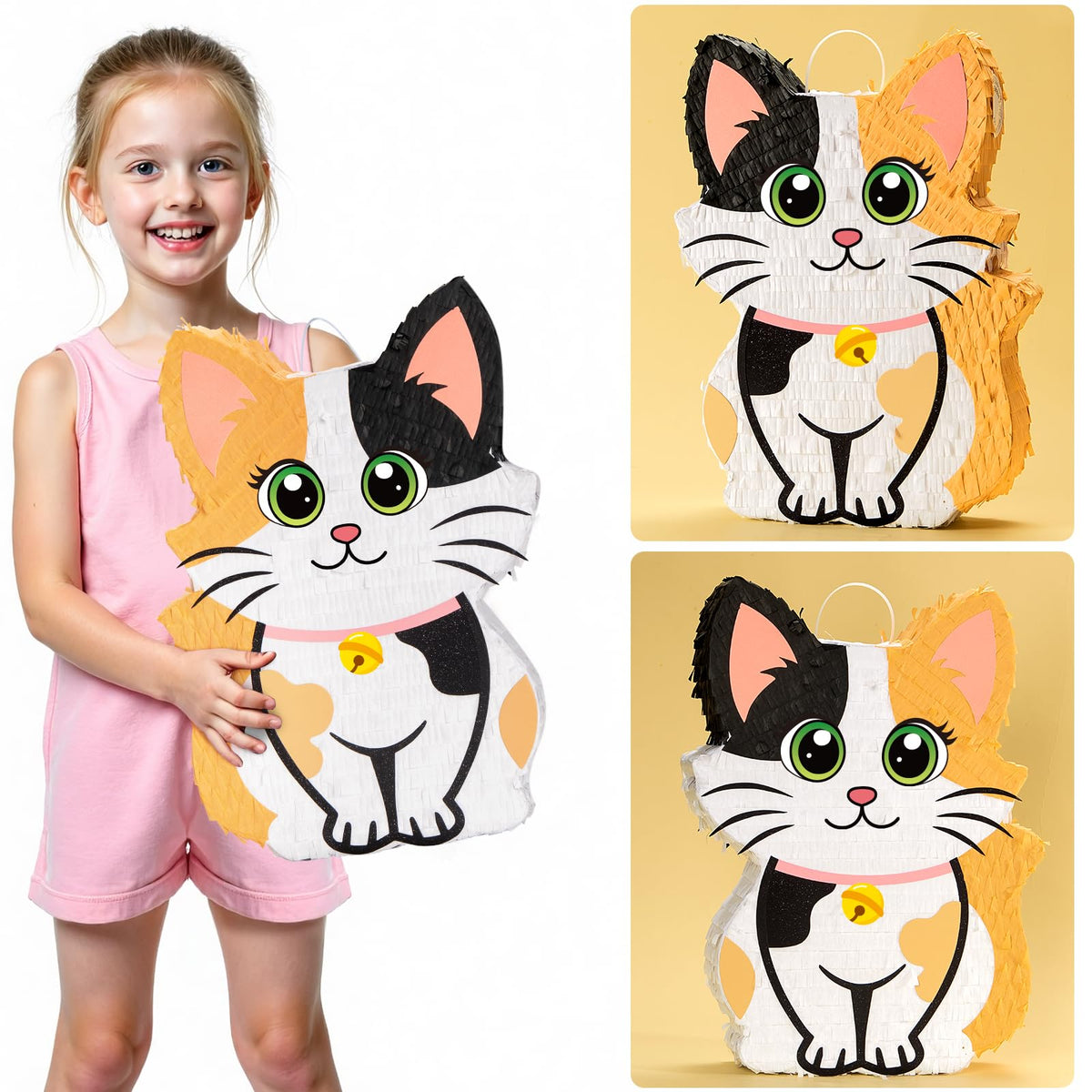 Wernnsai Kitten Piñata party game set ready for quick setup and fun.