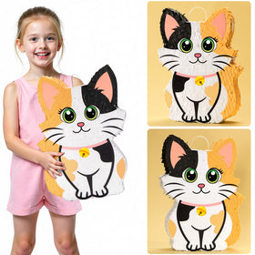 Wernnsai Kitten Piñata party game set ready for quick setup and fun.