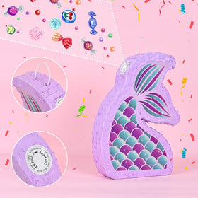 WERNNSAI Mermaid Piñata can be filled with up to 5 lbs of prizes