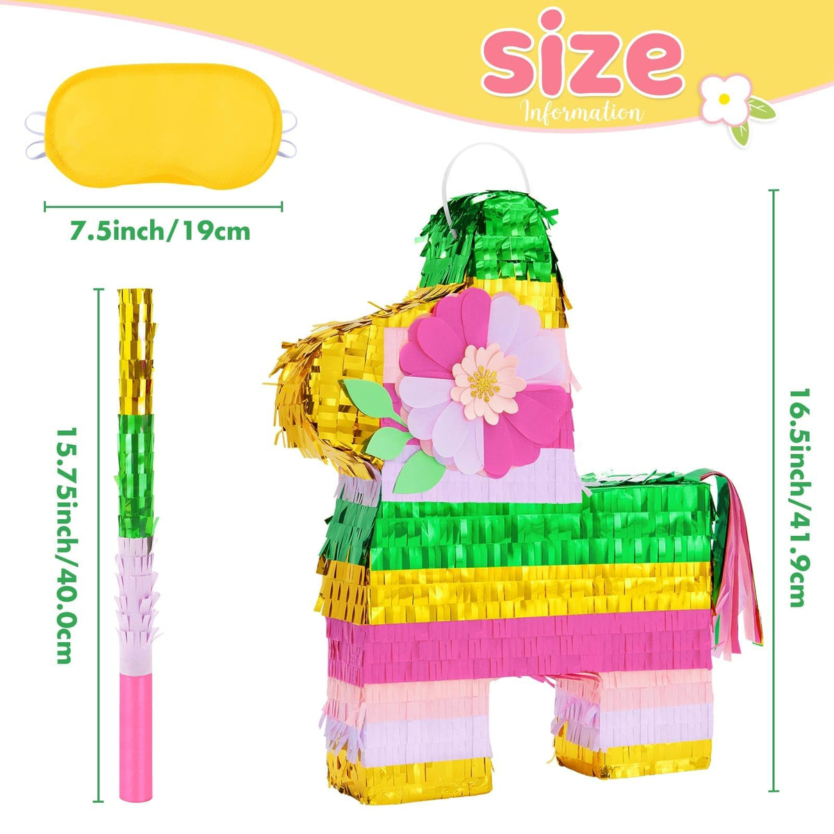 WERNNSAI pinata back opening and hanging ring enable quick filling before the party.