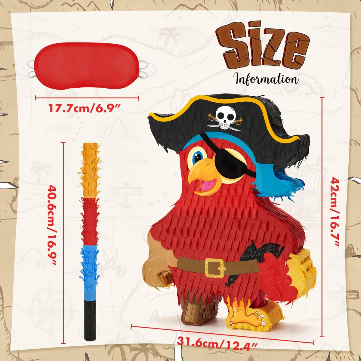 WERNNSAI pinata with red blindfold for playful group challenges.