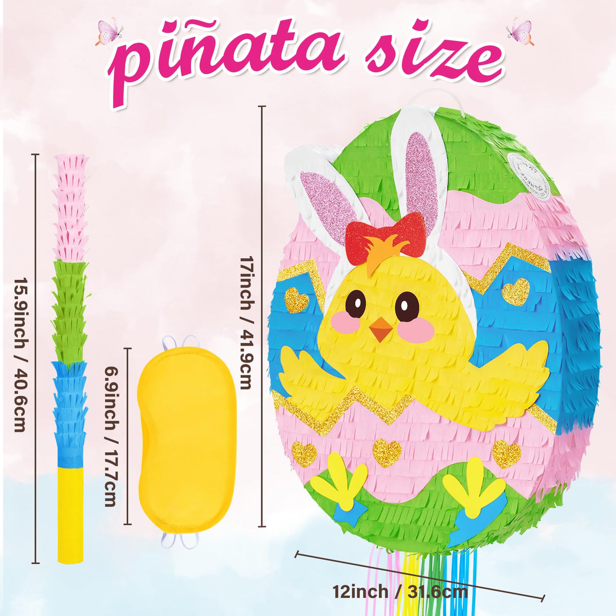 WERNNSAI pinata corrugated paper close-up shows durable construction