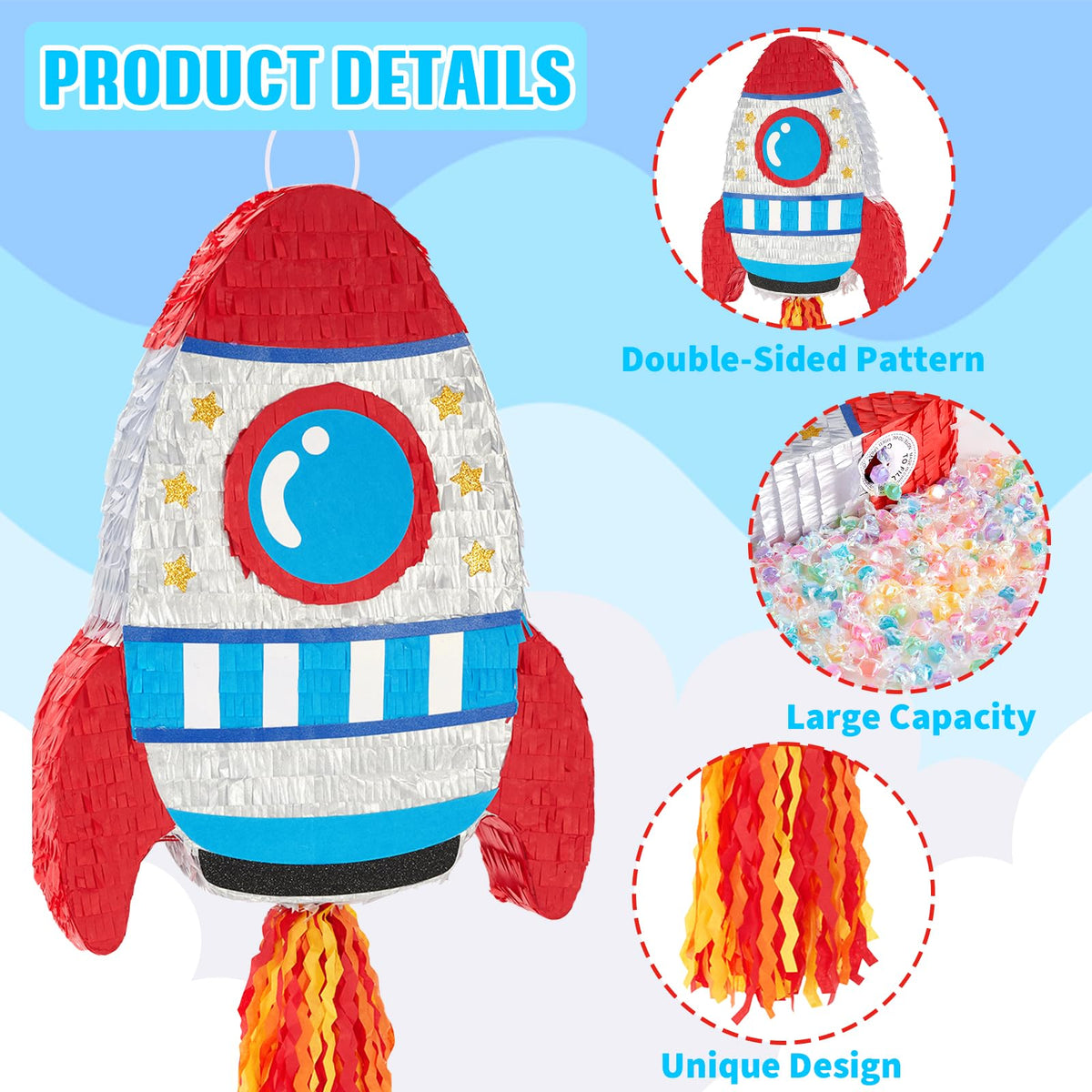 WERNNSAI pinata made of thick corrugated paper for durability