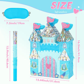 WERNNSAI Princess Castle Piñata includes easy-fill hole for quick setup