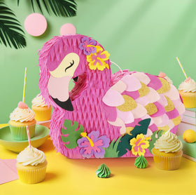 WERNNSAI Pinata eye mask pink match enhances kid-friendly party game.