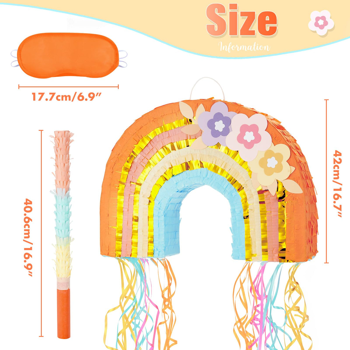 WERNNSAI pinata stick included for safe, fun smashing during party play