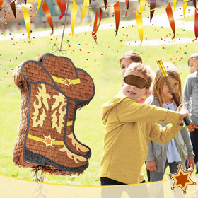 WERNNSAI pinata with blindfold and bat starts the game right away