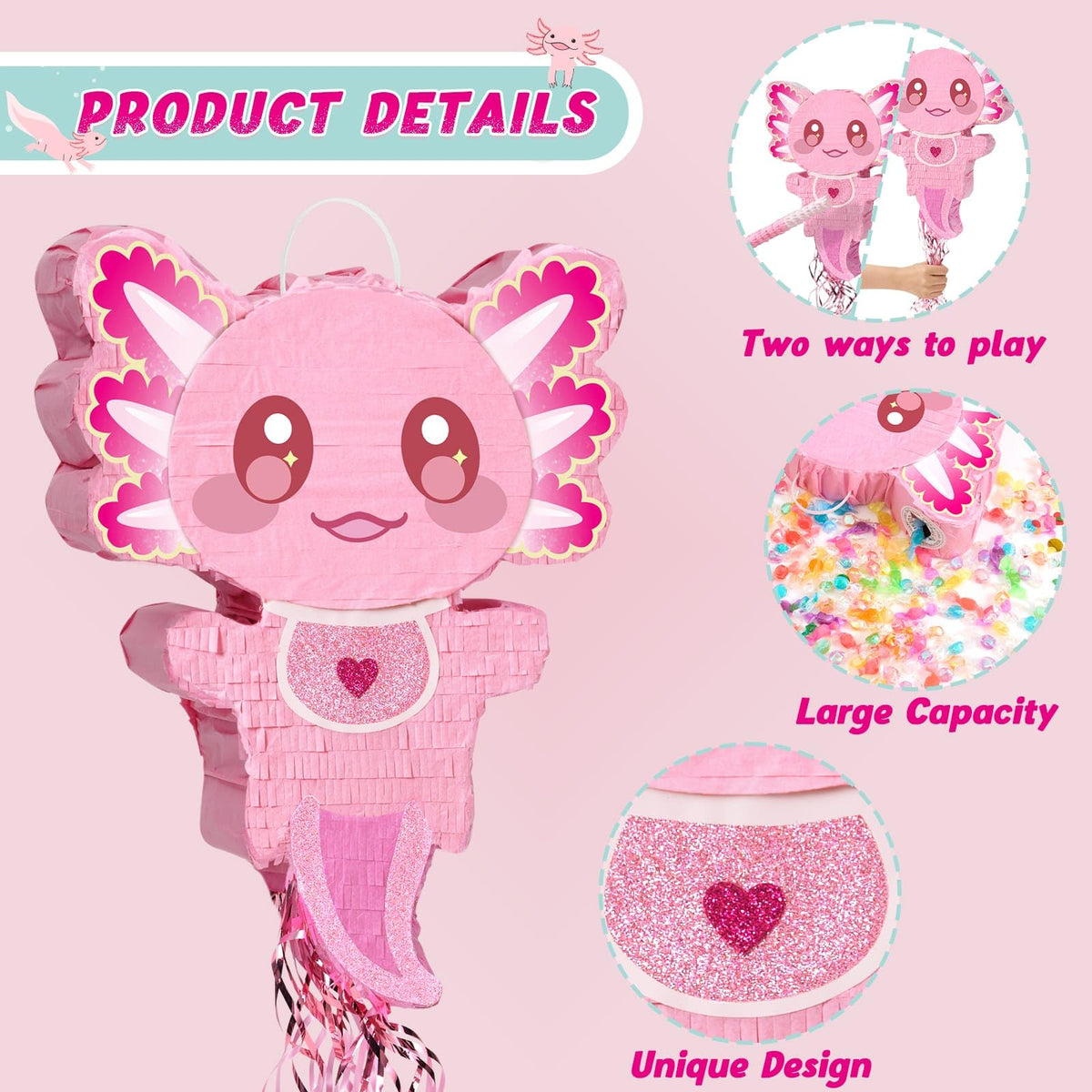 WERNNSAI Pinata with easy fill hole ideal for quick candy or toy rewards